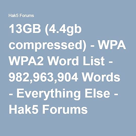 wpa2 wordlist take too long